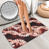 Puakenikeni Maile Lei Bathroom Set Frangipani Red Tropical Leaves LT01 - Polynesian Pride