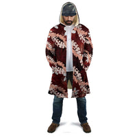 Puakenikeni Maile Lei Cloak Frangipani Red Tropical Leaves LT01 - Polynesian Pride