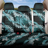 Puakenikeni Maile Lei Back Car Seat Cover Frangipani Turquoise Tropical Leaves LT01 One Size Turquoise - Polynesian Pride
