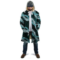 Puakenikeni Maile Lei Cloak Frangipani Turquoise Tropical Leaves LT01 - Polynesian Pride