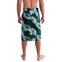 Puakenikeni Maile Lei Lavalava Frangipani Turquoise Tropical Leaves LT01 - Polynesian Pride