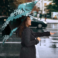 Puakenikeni Maile Lei Umbrella Frangipani Turquoise Tropical Leaves LT01 - Polynesian Pride