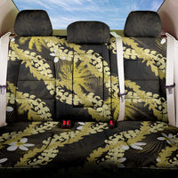 Puakenikeni Maile Lei Back Car Seat Cover Frangipani Yellow Tropical Leaves LT01 One Size Yellow - Polynesian Pride
