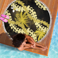 Puakenikeni Maile Lei Beach Blanket Frangipani Yellow Tropical Leaves LT01 - Polynesian Pride