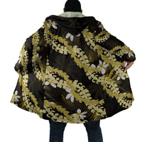 Puakenikeni Maile Lei Cloak Frangipani Yellow Tropical Leaves LT01 - Polynesian Pride