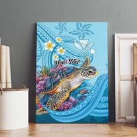 Personalized Hawaii Sea Turtle Canvas Wall Art Hawaii Map Ocean Vibes LT01 - Polynesian Pride