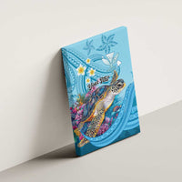 Personalized Hawaii Sea Turtle Canvas Wall Art Hawaii Map Ocean Vibes LT01 - Polynesian Pride