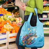 Personalized Hawaii Sea Turtle Grocery Bag Hawaii Map Ocean Vibes