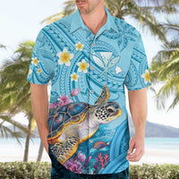 Personalized Hawaii Sea Turtle Hawaiian Shirt Hawaii Map Ocean Vibes LT01 - Polynesian Pride