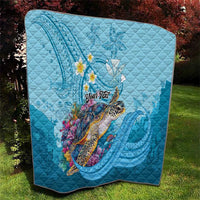 Personalized Hawaii Sea Turtle Quilt Hawaii Map Ocean Vibes