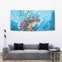 Personalized Hawaii Sea Turtle Tapestry Hawaii Map Ocean Vibes