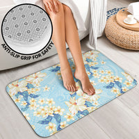 Hawaii Hibiscus Plumeria Blue Bathroom Set Polynesian Pattern LT01 - Polynesian Pride