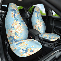 Hawaii Hibiscus Plumeria Blue Car Seat Cover Polynesian Pattern LT01 One Size Blue - Polynesian Pride