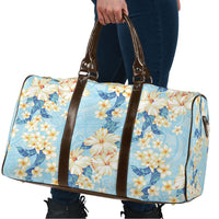 Hawaii Hibiscus Plumeria Blue Travel Bag Polynesian Pattern LT01 - Polynesian Pride
