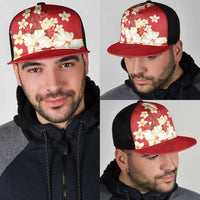 Hawaii Hibiscus Plumeria Red Mesh Trucker Cap Polynesian Pattern LT01 - Polynesian Pride