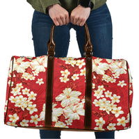 Hawaii Hibiscus Plumeria Red Travel Bag Polynesian Pattern LT01 Red - Polynesian Pride