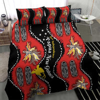 Papua New Guinea 50th Independence Bedding Set PNG Batik Pattern - Polynesian Pride