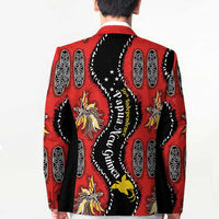 Papua New Guinea 50th Independence Blazer PNG Batik Pattern - Polynesian Pride