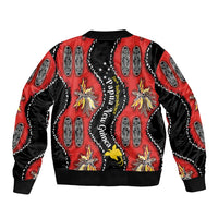 Papua New Guinea 50th Independence Bomber Jacket PNG Batik Pattern - Polynesian Pride