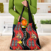 Papua New Guinea 50th Independence Grocery Bag PNG Batik Pattern LT01 - Polynesian Pride