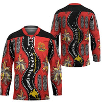 Papua New Guinea 50th Independence Hockey Jersey PNG Batik Pattern LT01 - Polynesian Pride