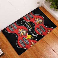 Papua New Guinea 50th Independence Rubber Doormat PNG Batik Pattern LT01 - Polynesian Pride