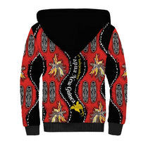 Papua New Guinea 50th Independence Sherpa Hoodie PNG Batik Pattern LT01 - Polynesian Pride