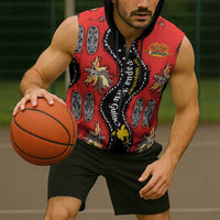 Papua New Guinea 50th Independence Sleeveless Zip Hoodie PNG Batik Pattern LT01 - Polynesian Pride