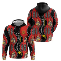 Papua New Guinea 50th Independence Zip Hoodie PNG Batik Pattern - Polynesian Pride