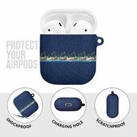 Hawaii Santa Riding Sea Turtle AirPods Case Mele Kalikimaka Polynesian Pattern LT01 - Polynesian Pride