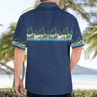 Hawaii Santa Riding Sea Turtle Hawaiian Shirt Mele Kalikimaka Polynesian Pattern LT01 - Polynesian Pride