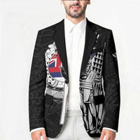 Personalized Hawaii King Kamehameha Blazer Flag Polynesian Pattern LT01 - Polynesian Pride