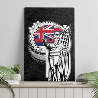 Hawaii King Kamehameha Canvas Wall Art Flag Polynesian Pattern LT01 - Polynesian Pride