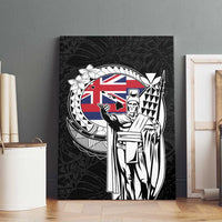 Hawaii King Kamehameha Canvas Wall Art Flag Polynesian Pattern LT01 - Polynesian Pride