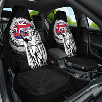 Hawaii King Kamehameha Car Seat Cover Flag Polynesian Pattern LT01 One Size Black - Polynesian Pride