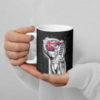Personalized Hawaii King Kamehameha Ceramic Mug Flag Polynesian Pattern LT01 - Polynesian Pride