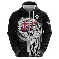 Personalized Hawaii King Kamehameha Hoodie Flag Polynesian Pattern LT01 - Polynesian Pride