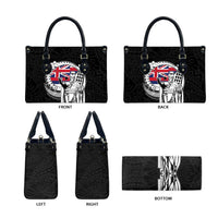 Hawaii King Kamehameha Leather Bag Flag Polynesian Pattern LT01 - Polynesian Pride
