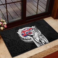 Hawaii King Kamehameha Rubber Doormat Flag Polynesian Pattern LT01 - Polynesian Pride