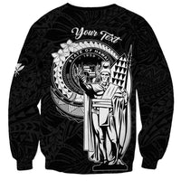 Personalized Hawaii King Kamehameha Sweatshirt Flag Polynesian Pattern LT01 - Polynesian Pride