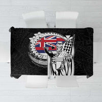 Hawaii King Kamehameha Tablecloth Flag Polynesian Pattern LT01 Black - Polynesian Pride