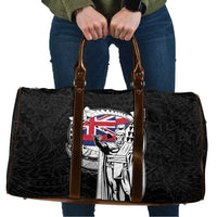 Hawaii King Kamehameha Travel Bag Flag Polynesian Pattern LT01 Black - Polynesian Pride