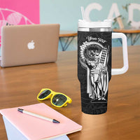 Personalized Hawaii King Kamehameha Tumbler With Handle Flag Polynesian Pattern LT01 - Polynesian Pride