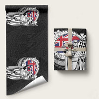 Hawaii King Kamehameha Wrapping Paper Flag Polynesian Pattern LT01 58" × 23" Black - Polynesian Pride
