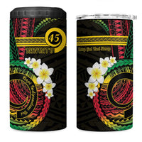 Vanuatu Independence Day 4 in 1 Can Cooler Tumbler Yumi 46th Hapi Indipendens Dei LT01 One Size: 16 oz Black - Polynesian Pride