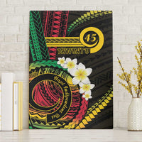 Vanuatu Independence Day Canvas Wall Art Yumi 45th Hapi Indipendens Dei LT01 Without Frame Black - Polynesian Pride