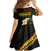 Vanuatu Independence Day Family Matching Off Shoulder Short Dress and Hawaiian Shirt Yumi 46th Hapi Indipendens Dei LT01 - Polynesian Pride