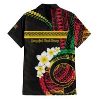 Vanuatu Independence Day Family Matching Short Sleeve Bodycon Dress and Hawaiian Shirt Yumi 45th Hapi Indipendens Dei LT01