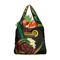 Vanuatu Independence Day Grocery Bag Yumi 46th Hapi Indipendens Dei LT01 1-pack One Size Black - Polynesian Pride