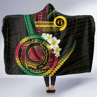 Vanuatu Independence Day Hooded Blanket Yumi 45th Hapi Indipendens Dei LT01 One Size Black - Polynesian Pride